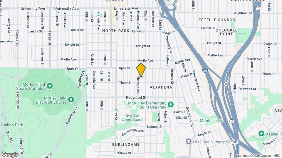 3319 Herman Ave Map and Location Details