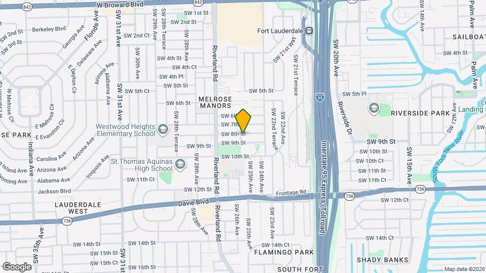 2580 SW 8th St Map and Location Details