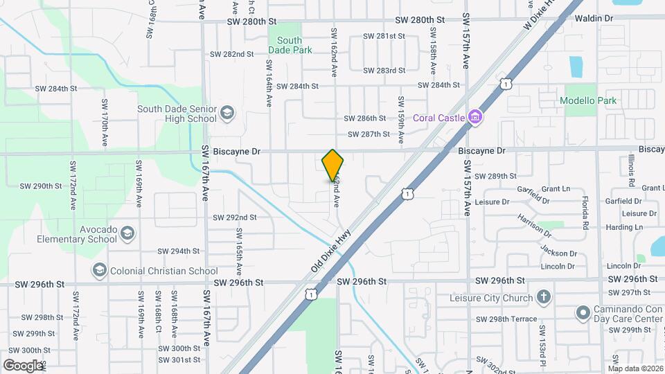 29009 SW 162nd Ct Map and Location Details