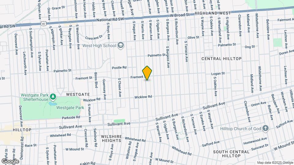 340 S Harris Ave Map and Location Details