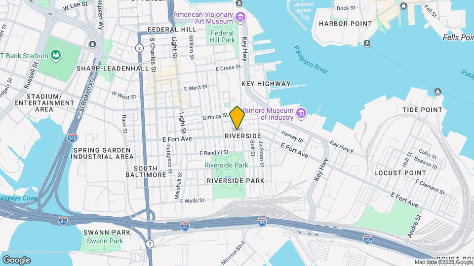 438 E Fort Ave Map and Location Details