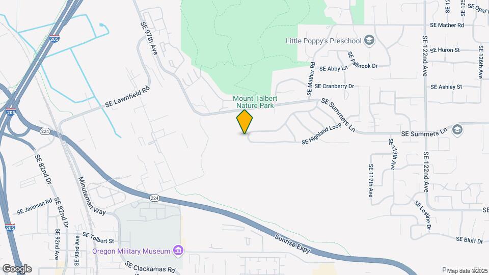 11376 SE Highland Loop Map and Location Details