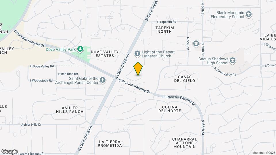 5100 E Rancho Paloma Dr, Unit 2051 Map and Location Details