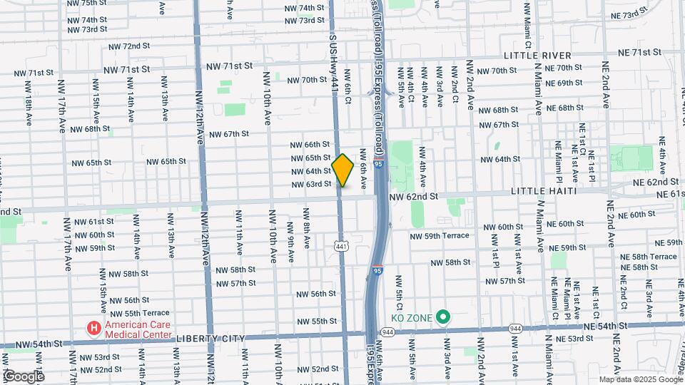 6211 NW 7th Ave Map and Location Details