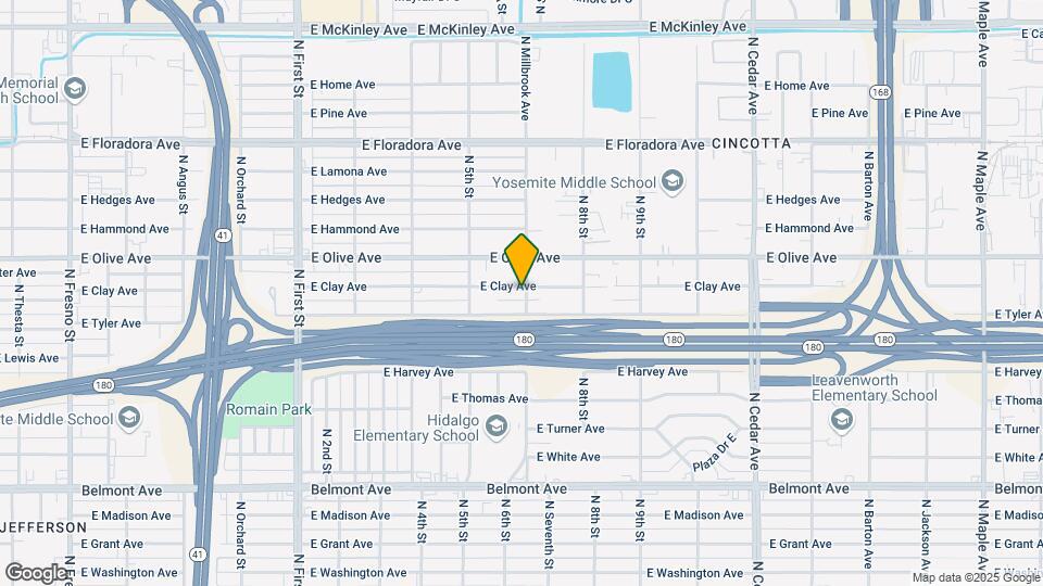3652 E Clay Ave Map and Location Details