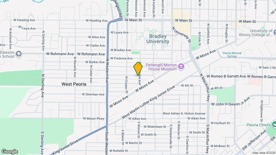 1600 W Callender Ave Map and Location Details