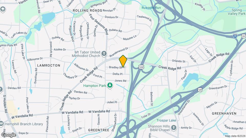 2203 Bradley St Map and Location Details