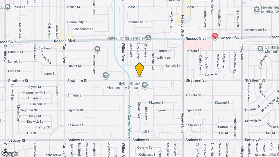 18771 Strathern St, Unit Unit A Mapa y Detalles de la Ubicación