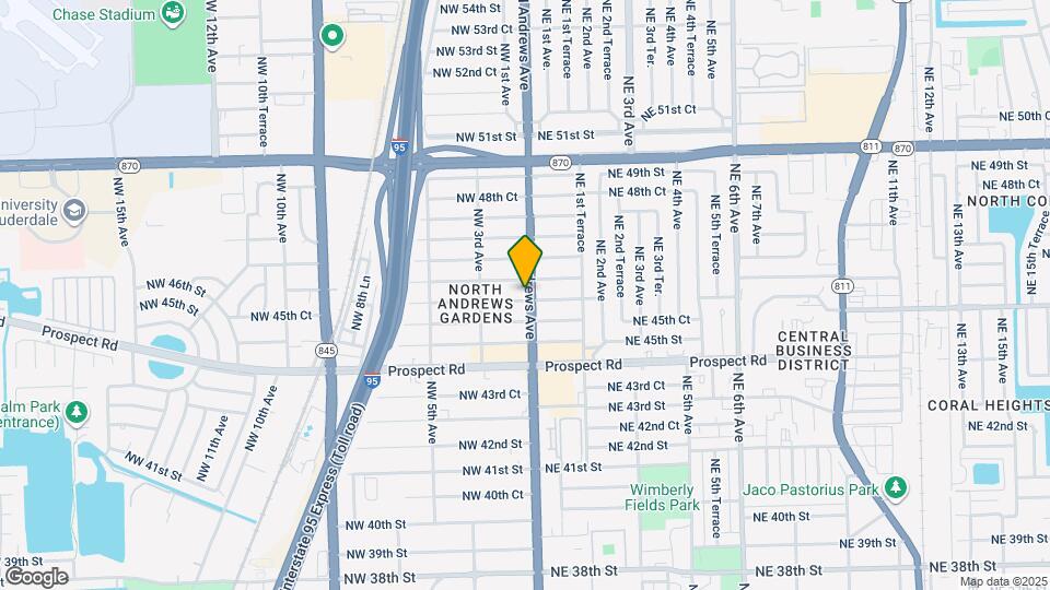4617 N Andrews Ave Map and Location Details
