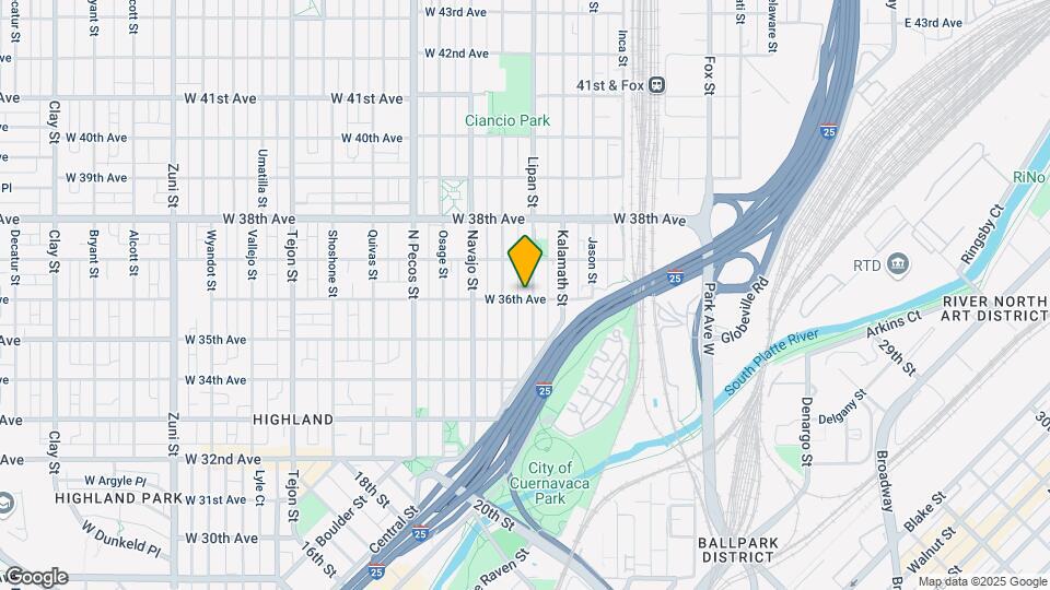 3601-3619 Lipan St Map and Location Details