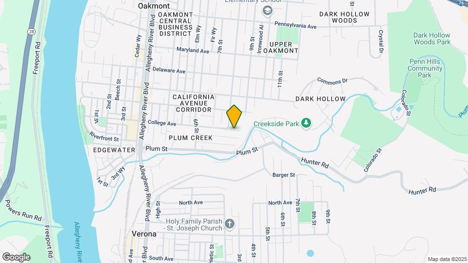 810 College Ave, Unit # 1 Map and Location Details