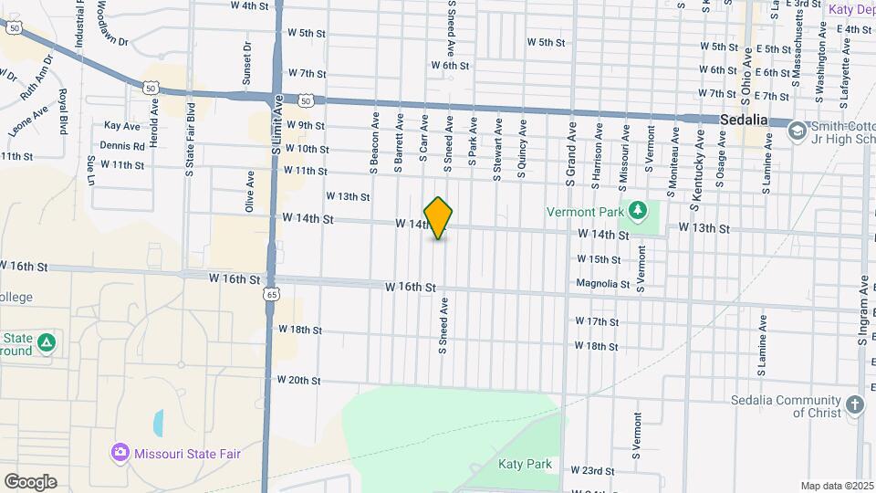 1418 S Sneed Ave Map and Location Details
