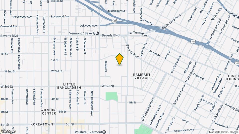 155 S Westmoreland Ave Mapa y Detalles de la Ubicación