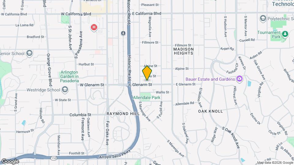 263 E Glenarm St Map and Location Details