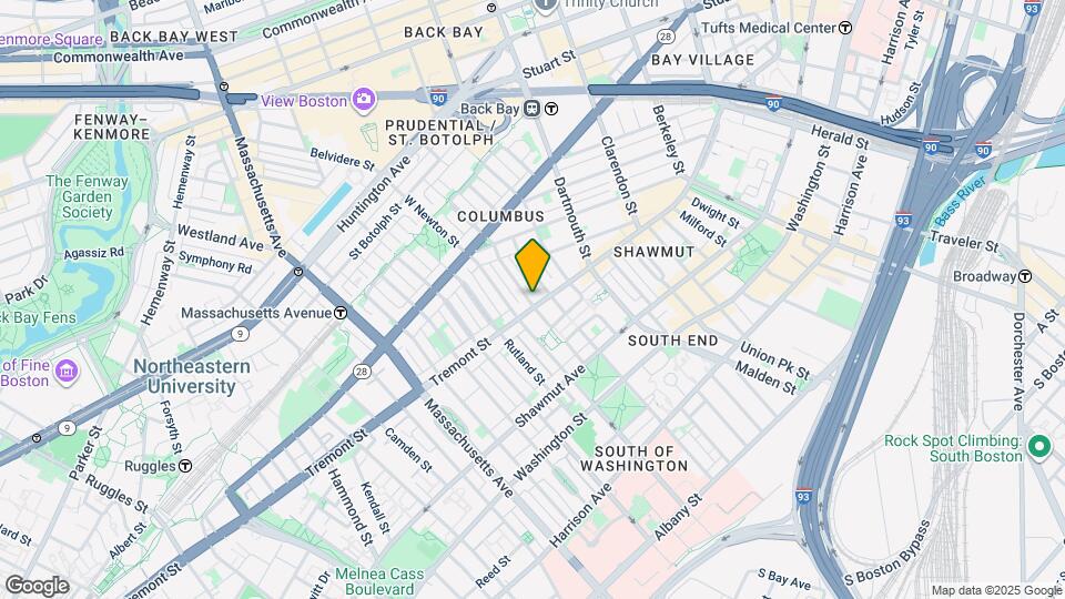 667 Tremont St Mapa y Detalles de la Ubicación