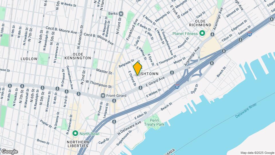 1247 E Columbia Ave Mapa y Detalles de la Ubicación