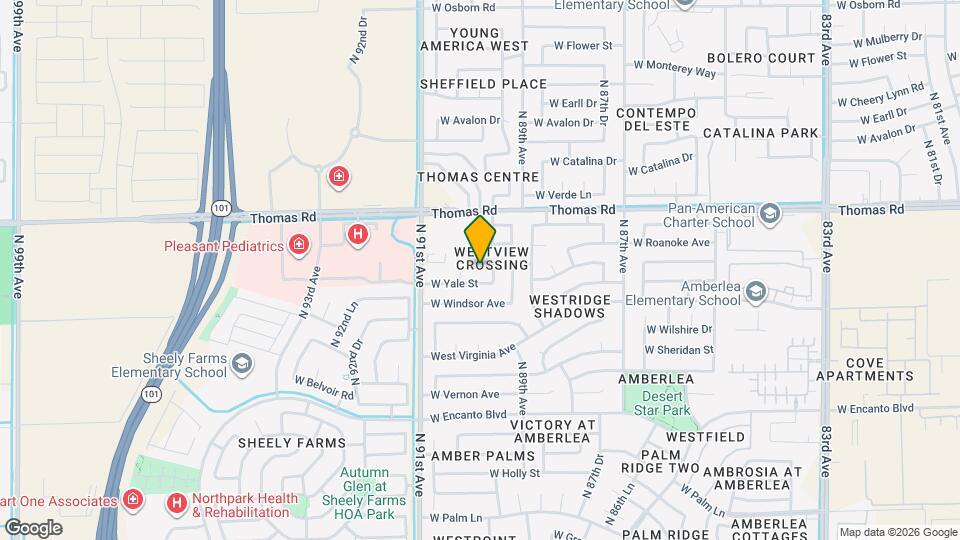 9015 W Roanoke Ave Map and Location Details