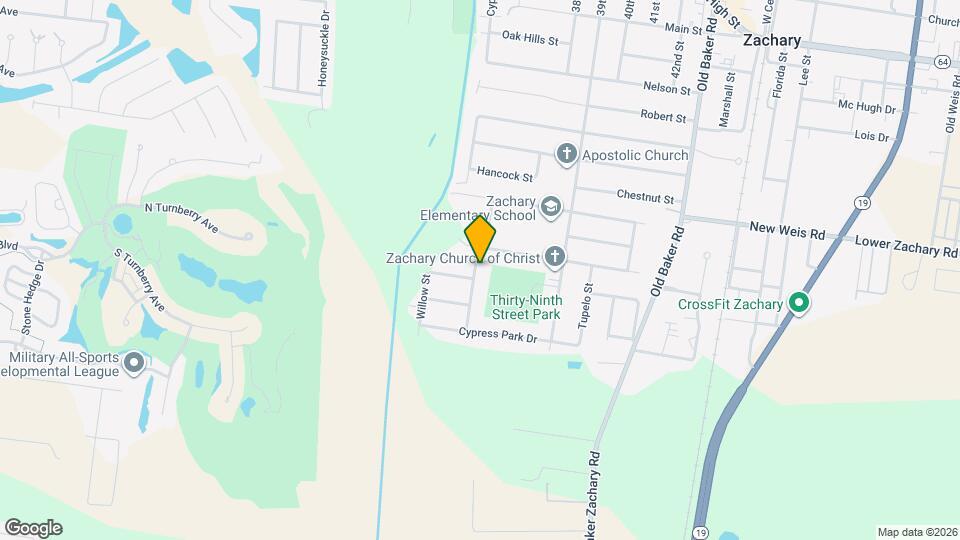 3554 Cedar St Map and Location Details