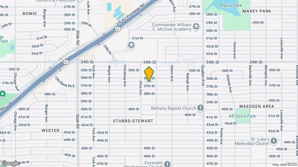 4712 37th St Map and Location Details