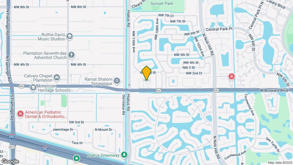 10965 W Broward Blvd Map and Location Details