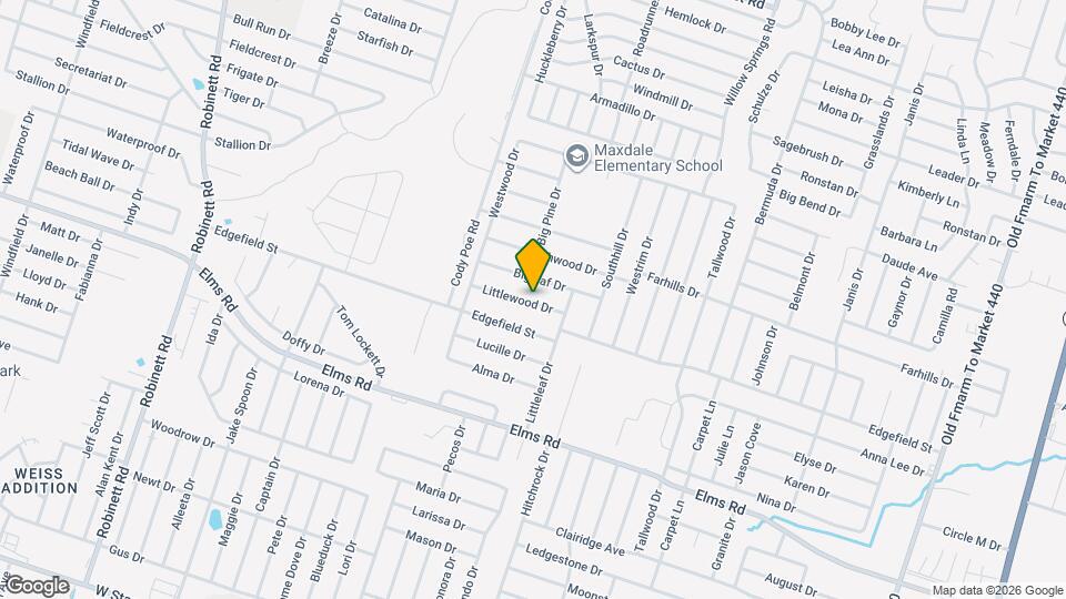 2611 Littlewood Dr Map and Location Details