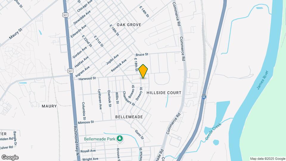 1312 Drewry St Map and Location Details