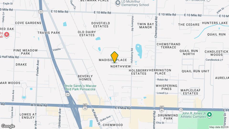 552 Edith Ln Map and Location Details