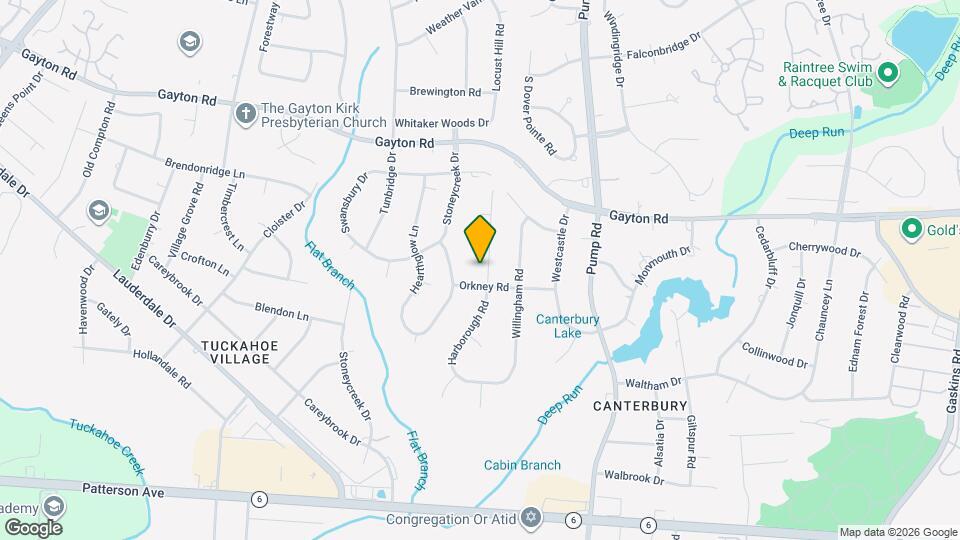 1602 Harborough Rd Map and Location Details