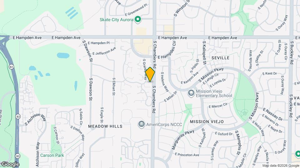 3766 S Granby Way Map and Location Details