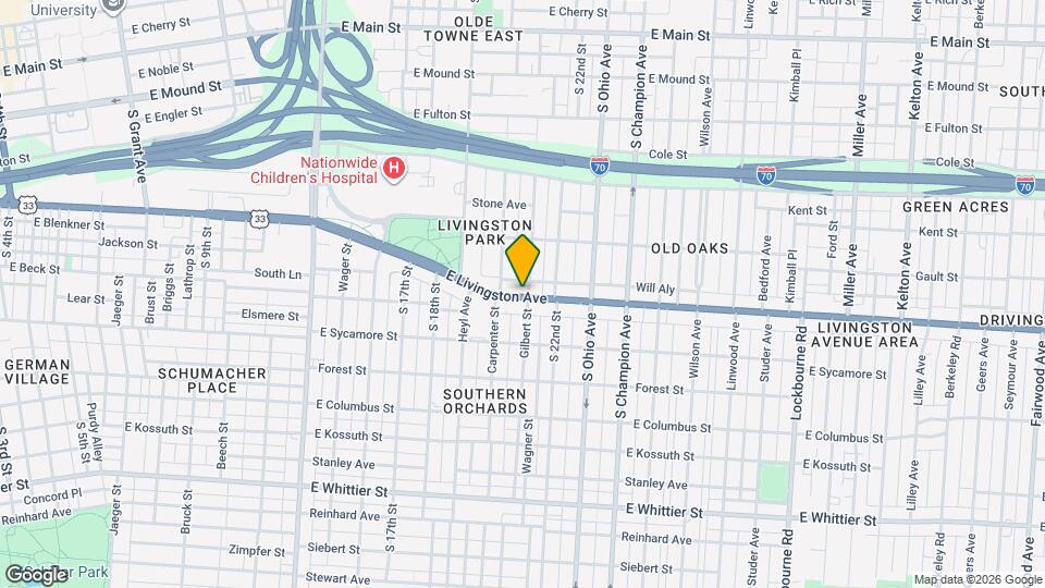 890 E Livingston Ave Map and Location Details