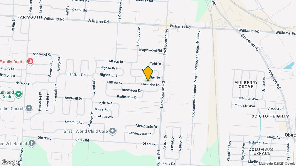 1052 Lavender Ln Map and Location Details