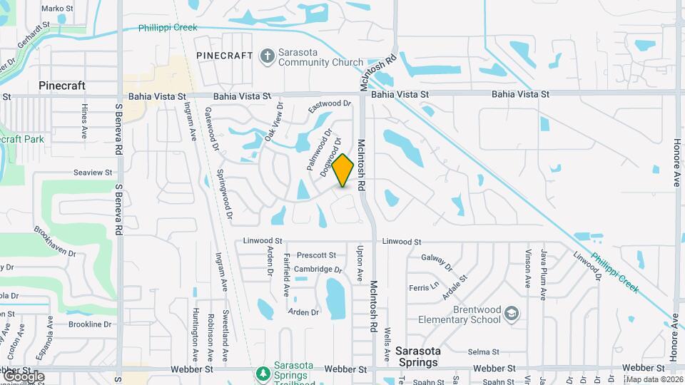 1856 Woodhaven Cir Map and Location Details