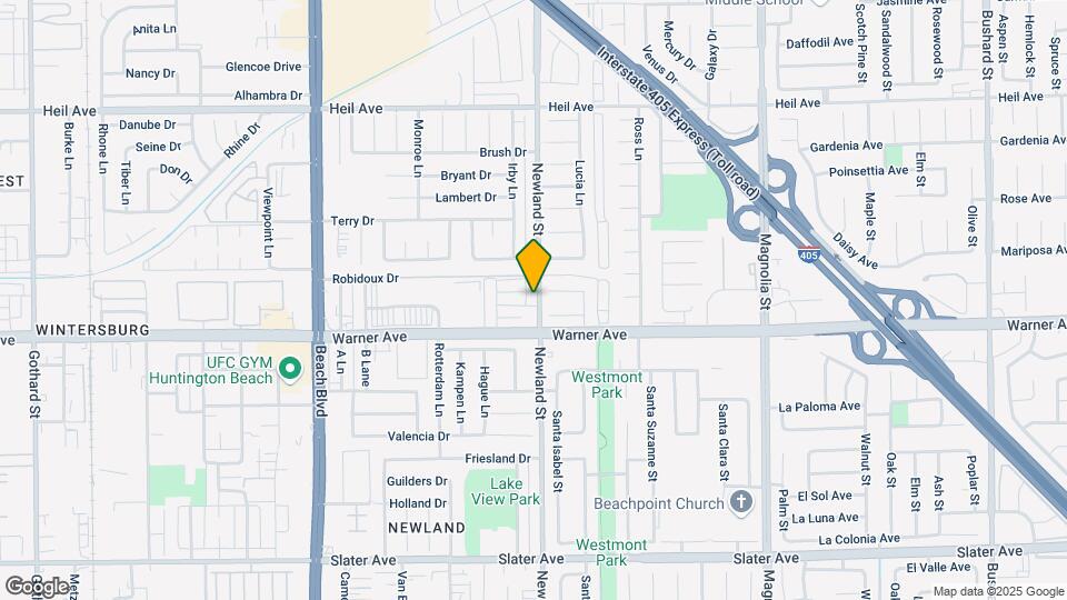 16911 Newland St Map and Location Details