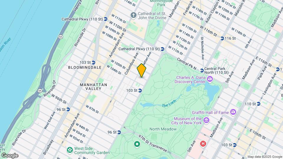 28 W 105th St Map and Location Details