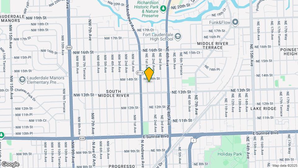 1328 NE 1st Ave. Map and Location Details