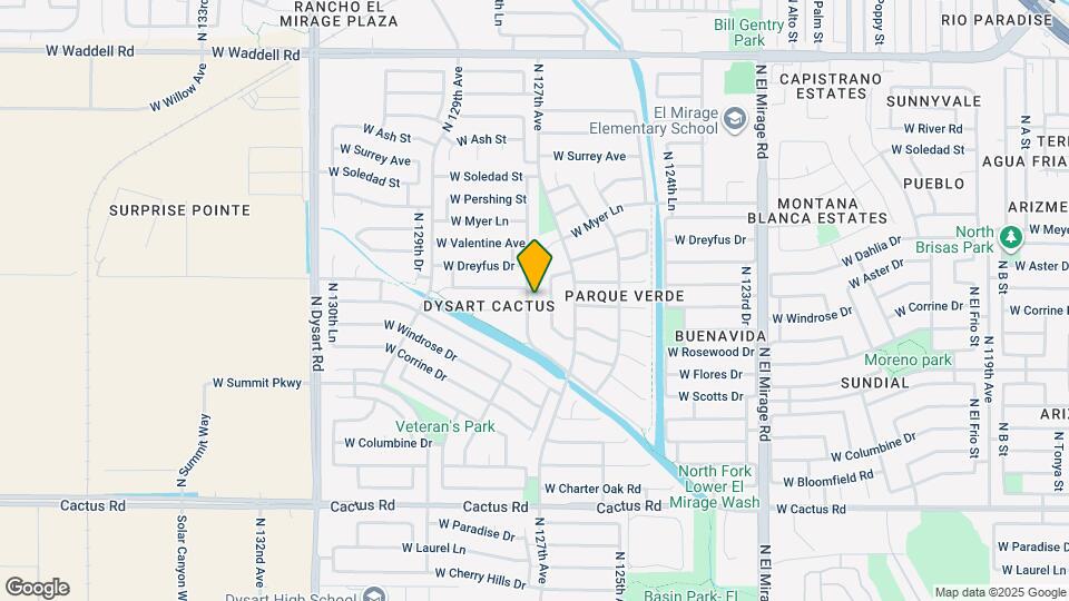 12913 N 127th Ln Map and Location Details