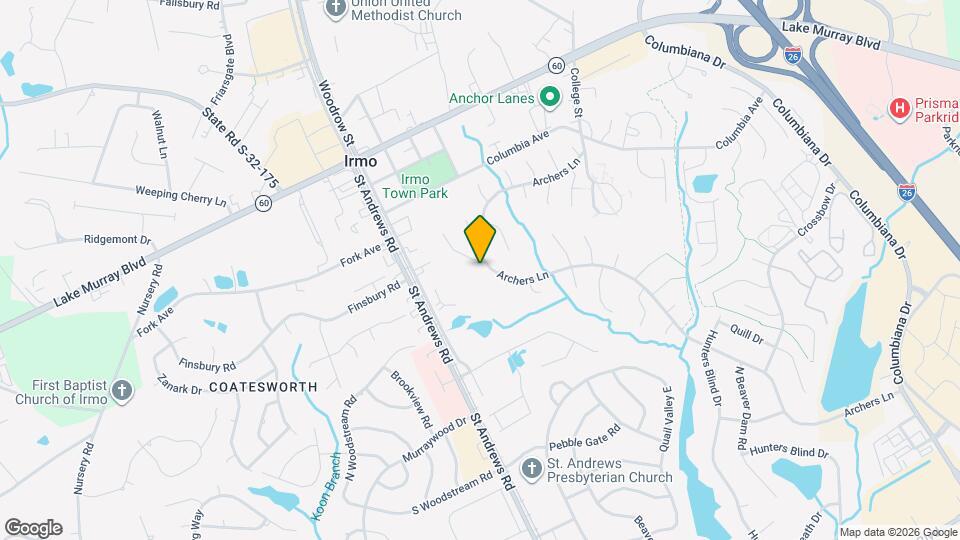 711 Archers Ln Map and Location Details