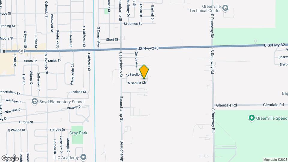 2516 S Sarullo Cir Map and Location Details