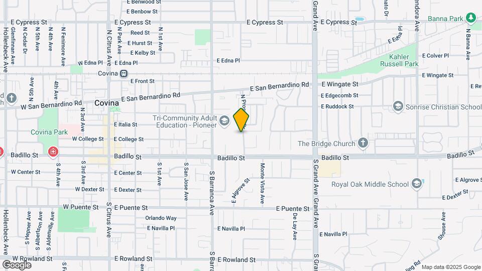 Grandview Avenue Apartment Map and Location Details
