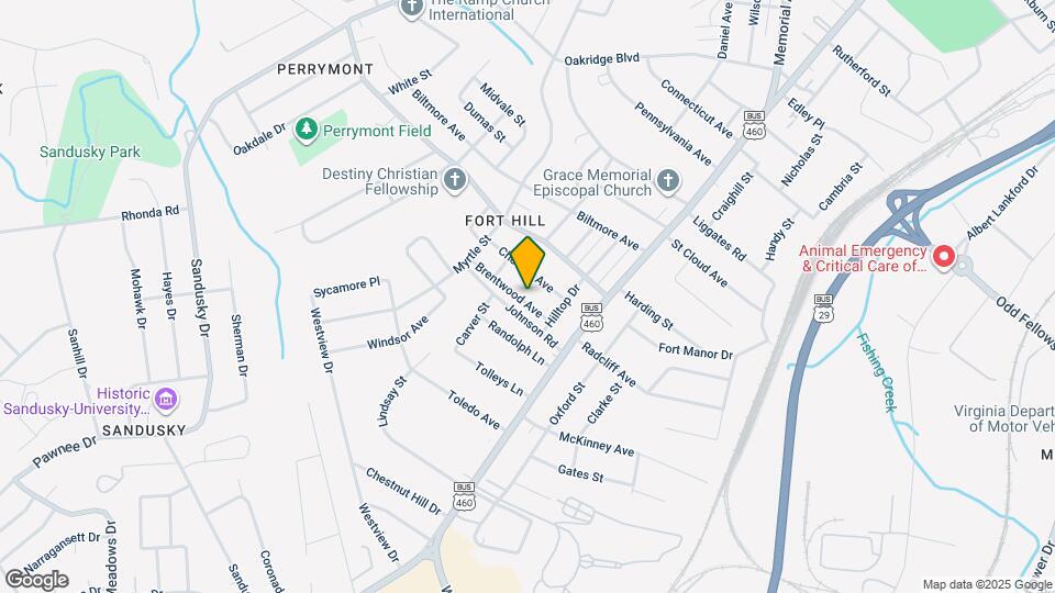 1016 Brentwood Ave Map and Location Details