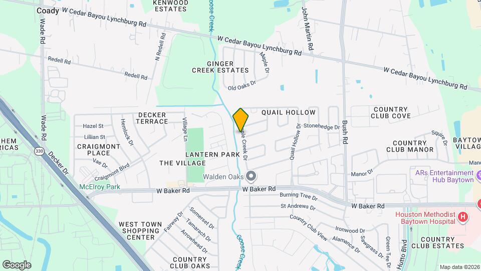 4806 Ripple Creek Dr Map and Location Details