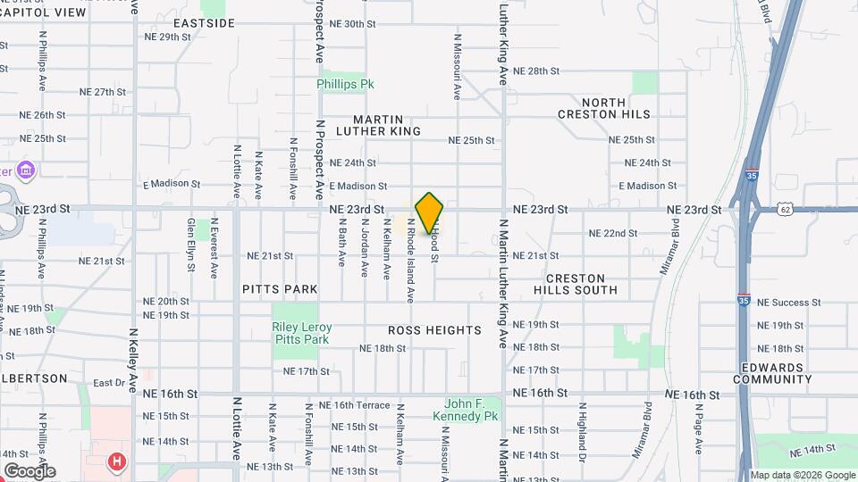 2213 N Hood St Map and Location Details