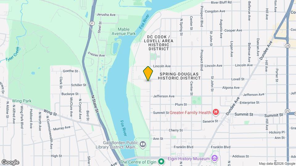 636 N Grove Ave, Unit 2 Map and Location Details