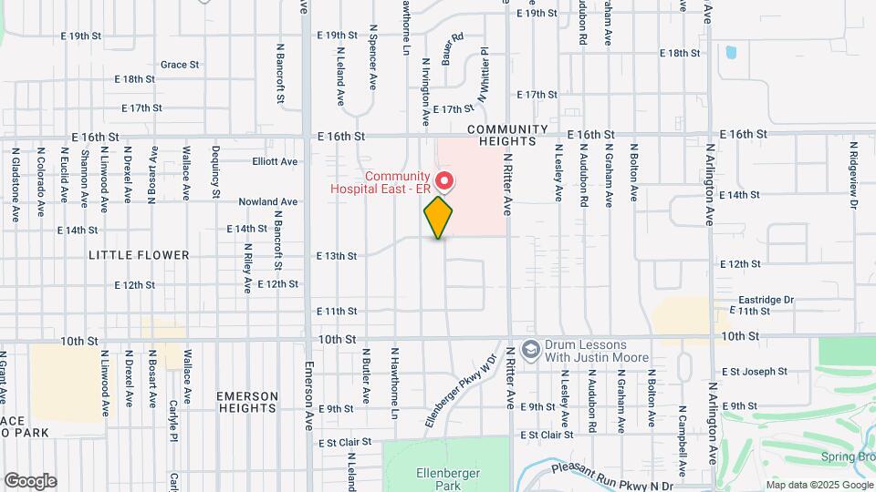 1240 N Irvington Ave Map and Location Details