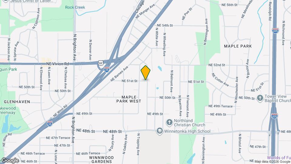 5044 N Bellaire Ave, Unit 210 Mapa y Detalles de la Ubicación