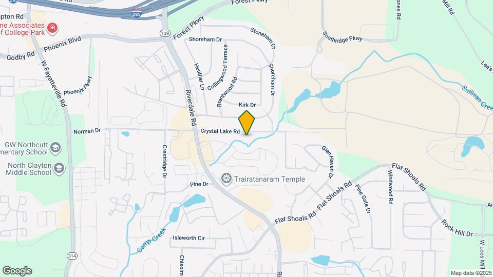 1292 Crystal Lake Rd Map and Location Details