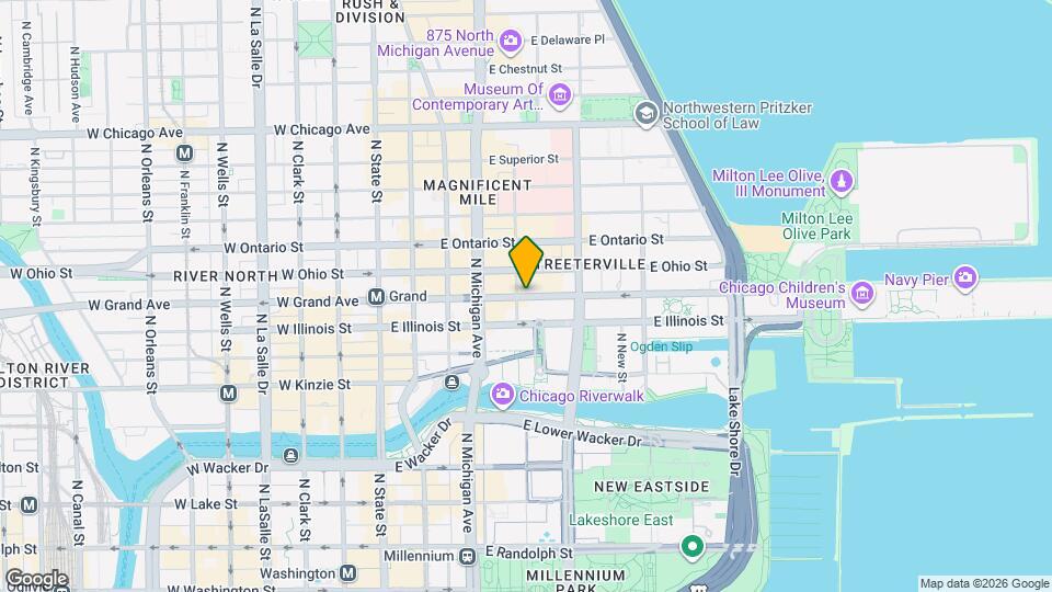 204 E Grand Ave Map and Location Details