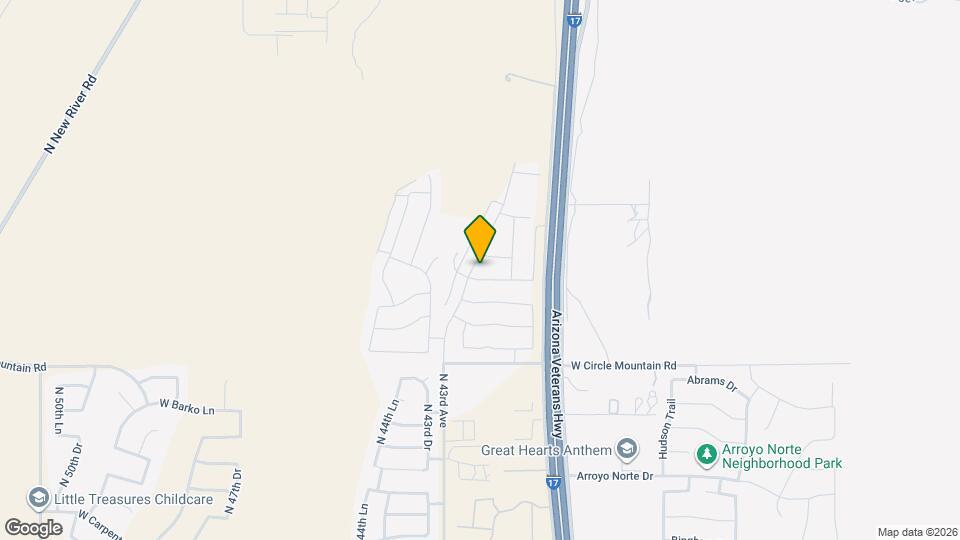 44529 N Sonoran Arroyo Ln Map and Location Details