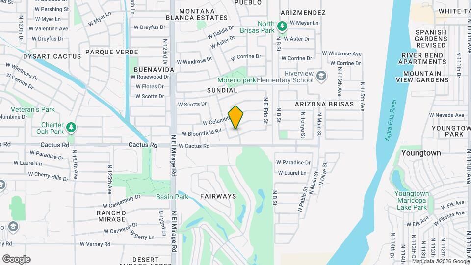 12306 N Palm St Map and Location Details