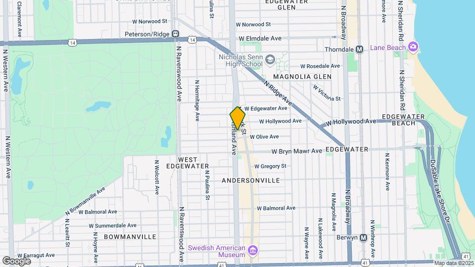 1555 W Hollywood Ave Map and Location Details
